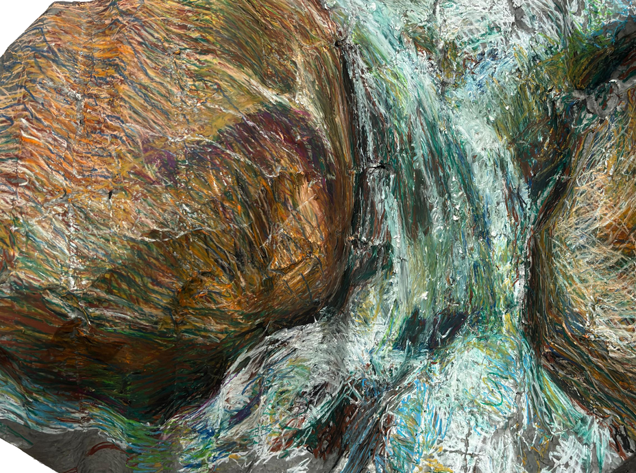 ​Yet the river runs, undeterred by stones I, 2025