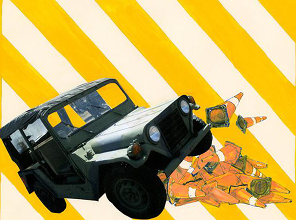 Circumventing Hazard (Safety Cones)